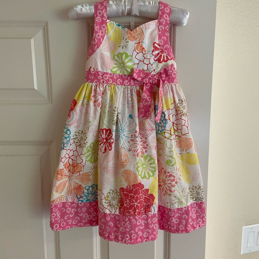 Girl’s Flower Print Dress- Size 5